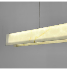 Підвісна люстра з ефектом мармуру у видовженому корпусі 100 см