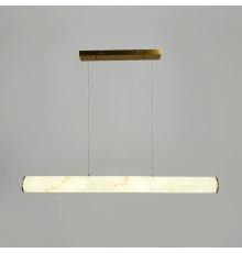 Підвісна видовжена люстра з ефектом мармуру у корпусі 120 см