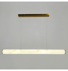 Підвісна видовжена люстра з ефектом мармуру у корпусі 150 см