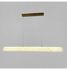 Підвісна люстра з ефектом мармуру у видовженому корпусі 120 см