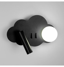 Ліве бра хмаринка у чорному корпусі 24х17 см