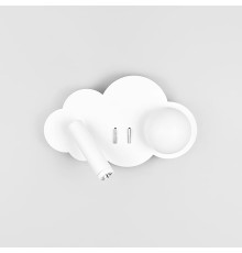 Ліве бра хмаринка у білому корпусі 24х17 см