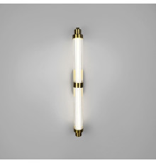 Бра з скляним корпусом та латуними деталями довжиною 70 см