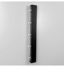 Бра із ефектним світлом у чорному корпусі 60х6 см