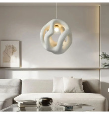 Гіпсовий світильник у білому кольорі Ø 50 см