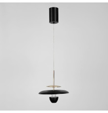 Світлодіодний світильник у чорно-золотому корпусі Ø 20 см