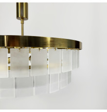 Підвісна люстра з акриловими матовими пластинами Ø 80 см