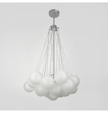 Люстра-пучок Pumpo Bubbles в срібному корпусі  Ø 55 см 18 кульок