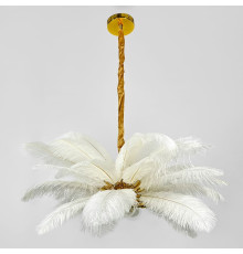 Розкішна підвісна люстра з пір'ям Ø 80 см
