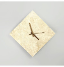Декоративний квадратний світильник-годинник 30х30 см