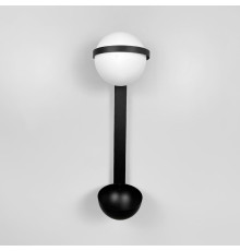 Бра у чорному видовженому корпусі із плафоном та підставкою 60х17 см