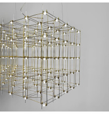 Кубічна люстра у формі паралелепіпеда 129х60х60 см