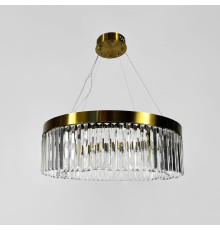 Люстра у латунному кільцевому корпусі з кришталем Ø 60 см