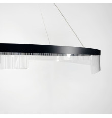 Дизайнерський світильник у чорному каркасі Ø 60 см