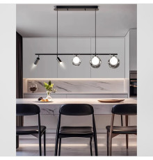 Видовжений світильник із стопати та графітовими плафонами у корпусі 100 см