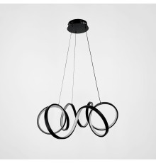 Розкішна чорна люстра MARCELA  Ø 70 см