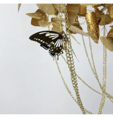 Люстра в стилі Серпента з ніжними метеликами Ø 80 см