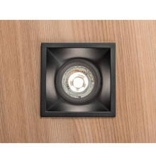 Корпус світильника точкового SALTO, IP20, квадратний, чорний, 90х90х46мм