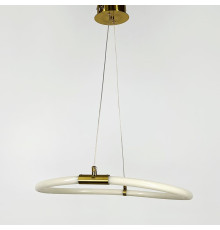 Латунна кільцева люстра з гнучкою LED стрічкою Ø 45 см