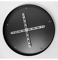 Кругла стельова основа у чорному кольорі на 5 підвісів 40х2,5 см