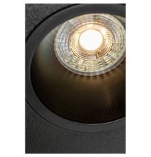 Корпус світильника точкового KERLA, IP20, PC, круглий, Ø85x36 мм, чорний