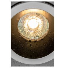 Корпус світильника точкового ELVA, IP54, Ø85x45 мм, білий/чорний