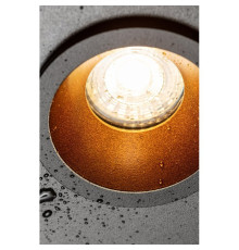 Корпус світильника точкового ELVA, IP54, Ø85x45 мм, чорний/мiдний