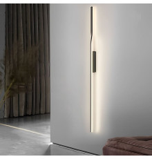 Настінний світильник WAND у чорному корпусі 100 см