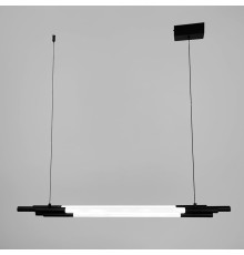 Чорний трубчастий LED світильник у корпусі 90 см