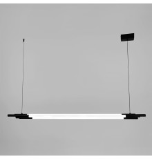 Чорний трубчастий LED світильник у корпусі 130 см