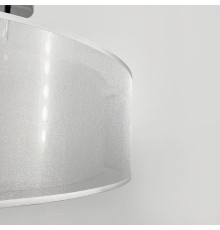 Люстра в хромованому корпусі з білим абажуром Ø 50 см