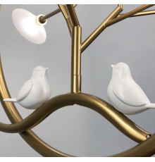 Повітряний підвіс в корпусі золото з парою білосніжних птахів