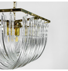 Підвісна люстра Newport із закрученими скляними трубками Ø 80 см