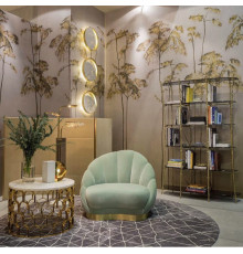 Сучасна модель бра Eclipse wall з мармуровим камінням