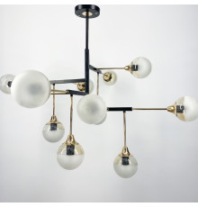 Люстра у геометричному дизайні на 12 плафонів