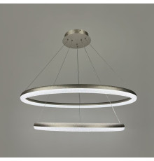 LED люстра підвісна в подвійному кільцевому корпусі Ø 65+83 см