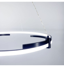 LED люстра у чорному кільцевому каркасі Ø 80 см
