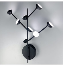 Бра на 8 плафонів в чорному корпусі Mantra