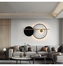 Настінний дизайнерський світильник в чорному кольорі