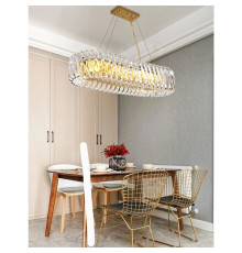 Унікальна підвісна видовжена люстра 100х23х32 см