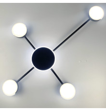 Стельовий LED світильник-супутник чорного кольору