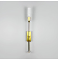 Бра в корпусі латунь з видовженим плафоном 68х8 см