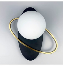 Бра праве з білим плафоном у орбітальних мотивах