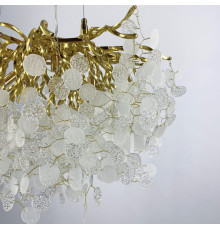 Сучасний підвісний світильник з пластинами з матового та прозорого скла