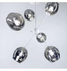 Стельова люстра в сучасному стилі на 6 плафонів