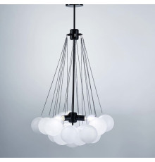 Люстра-пучок Pumpo Bubbles в чорному корпусі  Ø 55 см 18 кульок