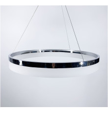 Сучасна LED люстра у хромованому каркасі