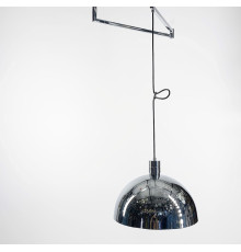 Стильна хромована люстра