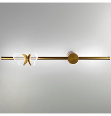 Бра у золотому корпусі з метеликом зліва