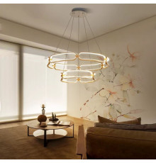 Підвісна люстра у формі подвійного кільця